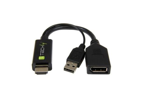 Adapter HDMI z Zasilaniem USB na DisplayPort 4K*60Hz