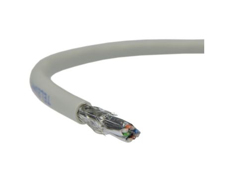 Kabel FTP kat.7 S/FTP 4x2x0,46 linka szara LSOH Telegärtner /305m/