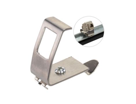 Adapter montażowy 1x keyst. na TH35 metal Alantec