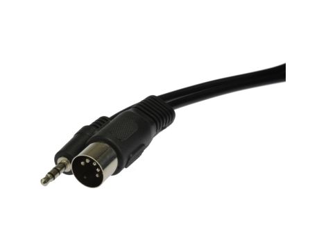Kabel przejściówa Audio DIN 5-pin (wtyk) / mini Jack 3,5mm Stereo (wtyk) 1m