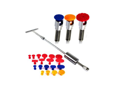 Zestaw do usuwania wgnieceń karoserii 20el. (puller ręczny + adaptery ) KraftiDele