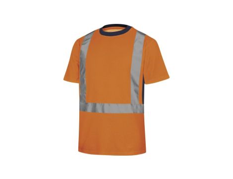 T-SHIRT OSTRZEGAWCZE Z BAWEŁNY I POLIESTRU