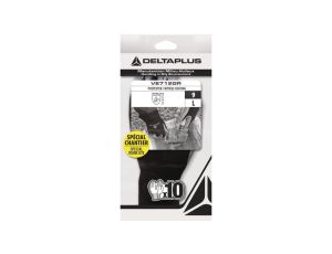 RĘKAWICA DZIANA Z POLIESTRU, STRONA CHWYTNA Z NITRYLU