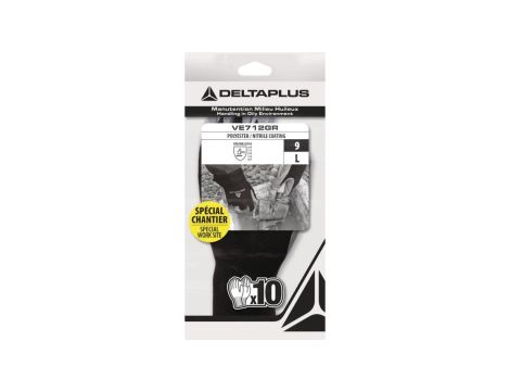 RĘKAWICA DZIANA Z POLIESTRU, STRONA CHWYTNA Z NITRYLU