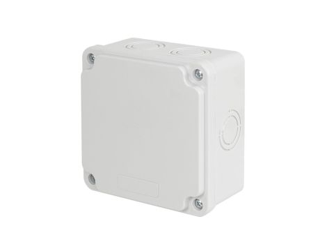 Puszka instalacyjna n/t ABS 100x100x50 biała IP65 PI.100X100X50