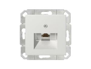 Gniazdo komputerowe poj. RJ45 cat. 6 Gira System 55 biały mat