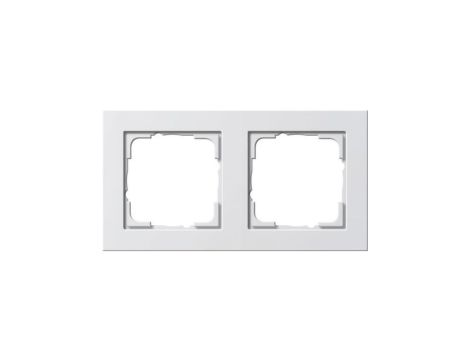 Gira Ramka podwójna Gira E2 biały połysk