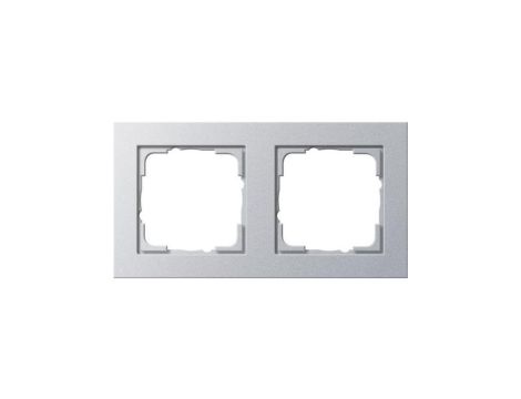 Gira Ramka podwójna Gira E2 kolor aluminiowy