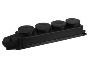 Listwa /rozgałęźnik/ do przedłużacza 4-gniazda z/u gumowe IP44 AEI602234-L