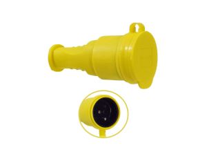 Gniazdo przenośne gumowe 16A 230V IP44 żółte AEI602279-Y