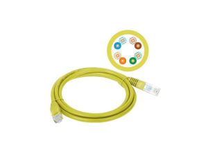 Patchcord UTP A-LAN KKU5ZOL1 (RJ45 - RJ45 1m UTP kat. 5e kolor żółty)