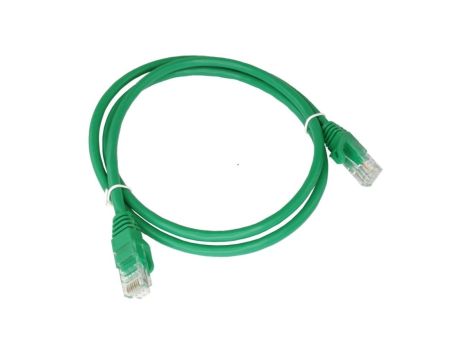 Patchcord UTP kat.6 kabel sieciowy LAN 2x RJ45 linka zielony 1m Alantec