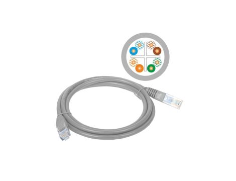 Patchcord UTP A-LAN KKU6SZA7 (RJ45 - RJ45 7m UTP kat. 6 kolor szary)