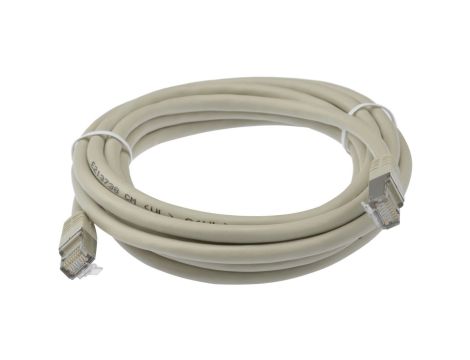Patchcord S/FTP kat.6 PiMF kabel sieciowy LAN 2x RJ45 linka szary 0,5m