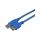 Kabel przedłużacz USB 3.0 A (wtyk / gniazdo) niebieski 1,8m