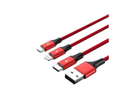 UNITEK PRZEWÓD USB 3IN1CHARGING (C,LIGHTNING,MUSB)
