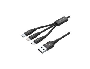 UNITEK PRZEWÓD USB 3IN1CHARGING (C,LIGHTNING,MUSB)