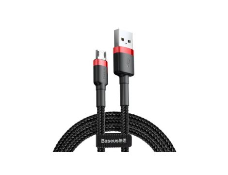 Kabel Baseus cafule CAMKLF-C91 (USB M - Micro USB M 2m kolor czarno-czerwony)