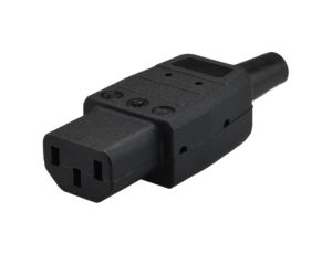 Wtyk zasilający IEC320 C13 złącze komputerowe (żeńskie) 2P+Z 230V 10A HQ na kabel do 8,0mm