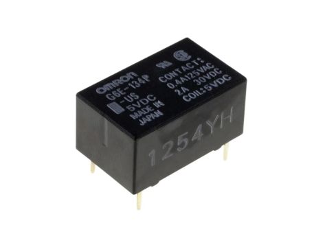 Przekaźnik elektromagnetyczny SPDT Ucewki 12VDC 0,4A/125VAC G6E-134P-US 12VDC
