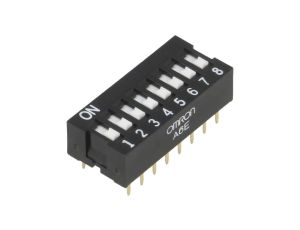 Przełącznik DIP-SWITCH Ilość sekcji 8 ON-OFF 0,025A/24VDC A6E-8101-N