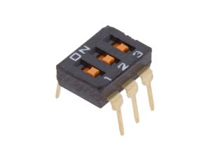 Przełącznik DIP-SWITCH Ilość sekcji 3 ON-OFF 0,025A/24VDC A6T-3101