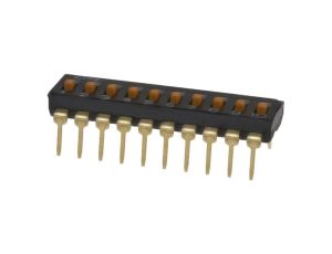 Przełącznik DIP-SWITCH Ilość sekcji 10 ON-OFF 0,025A/24VDC A6T-0104