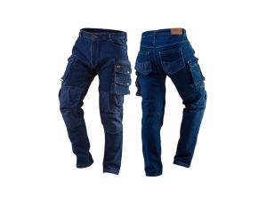 Spodnie robocze DENIM wzmocnienia na kolanach rozmiar S 81-228-S