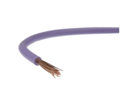 Przewód instalacyjny H05V-K / LgY 0,5 500V fioletowy linka giętka Elektrokabel /100m/