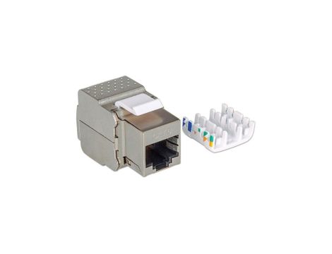 Moduł Keystone RJ45 Cat6, FTP, beznarzędziowy, metalowy