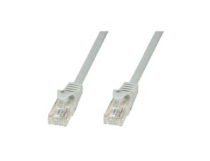 Patch cord Cat6 UTP 0,25m szary CCA