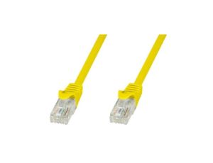 Patch cord Cat5e UTP 3m żółty CCA