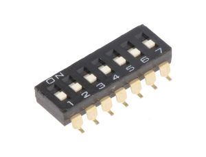 Przełącznik DIP-SWITCH Ilość sekcji 7 ON-OFF 0,025A/24VDC A6S-7102-H