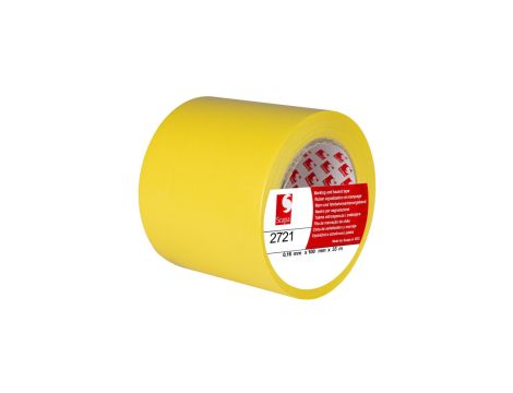 Taśma oznaczeniowa ostrzegawcza 100mm/33m żółta 2721 SCAPA