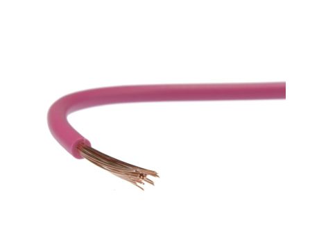 Przewód instalacyjny H07V-K / LgY 1,5 750V różowy linka giętka Elektrokabel /100m/