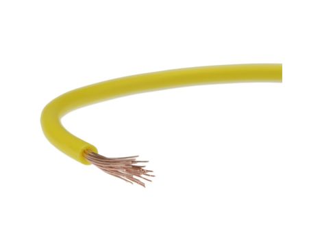 Przewód instalacyjny H07V-K / LgY 1,5 750V żółty linka giętka Elektrokabel /100m/