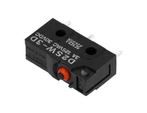 Mikroprzełącznik SNAP ACTION bez dźwigni SPDT 3A/125VAC IP67 D2SW-3D