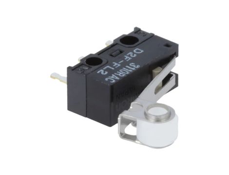 Mikroprzełącznik SNAP ACTION z dźwignią symulującą rolkę D2FFL2