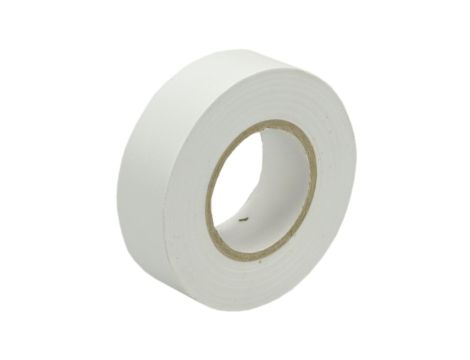 Taśma izolacyjna 19mm/20m biała PCV