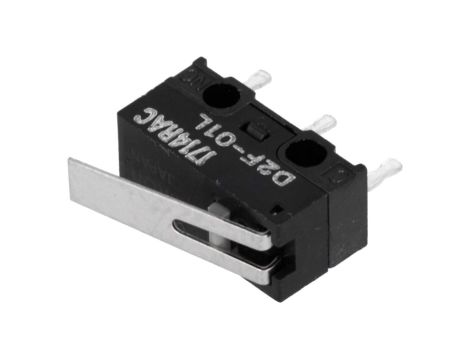 Mikroprzełącznik SNAP ACTION z dźwignią SPDT 0,1A/30VDC IP40 D2F221