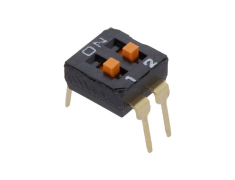 Przełącznik DIP-SWITCH Ilość sekcji 2 ON-OFF 0,025A/24VDC A6T-2104