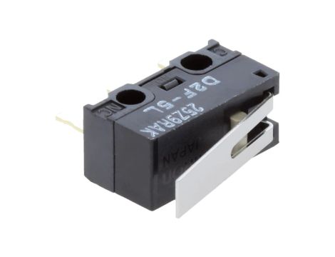 Mikroprzełącznik SNAP ACTION z dźwignią SPDT 3A/125VAC Poz 2 D2F5L