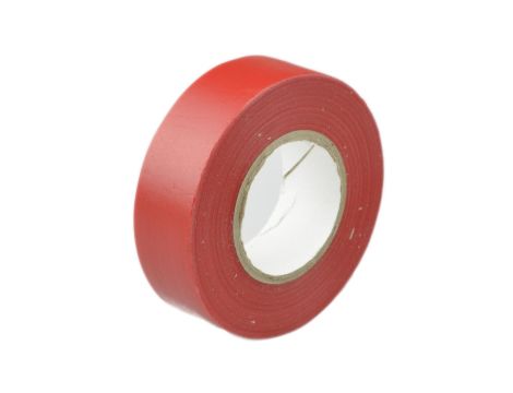 Taśma izolacyjna 19mm/20m czerwona PCV