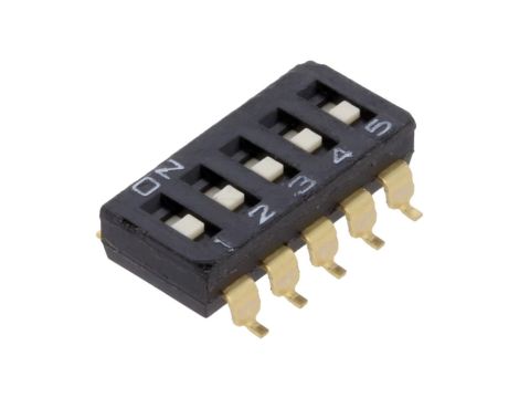 Przełącznik DIP-SWITCH Ilość sekcji 5 ON-OFF 0,025A/24VDC A6S-5101-H