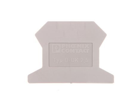 Ścianka końcowa 1,5x42,5x30,7mm szara D-UK 2,5 3001022