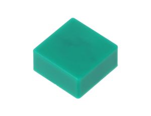 Klawisz wciskany 5,5mm -2570C kwadratowy zielony B321350