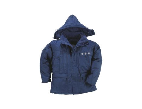 Kurtka z poliestru (85) i bawełny (15) z podszewką watowaną 3m thinsulate™ kolor granatowy rozmiar XXL CORP LAPO2BLXX