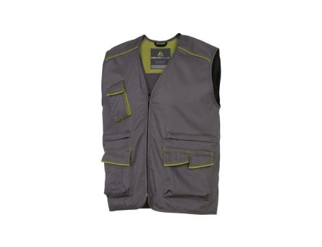 Kamizelka panostyle z poliestru (65) i bawełny (35) 235 g/m? kolor szaro-zielony rozmiar 3XL CORP M6GILGR3X