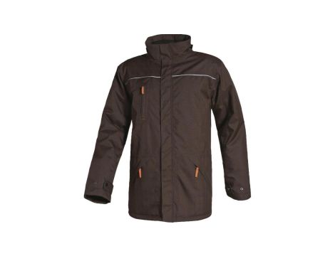 Kurtka z poliestru 2 warstwy laminowane kolor brązowy rozmiar 3XL CORP ODDAMA3X