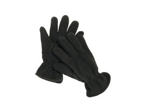 Rękawice z polaru poliestru kolor czarny rozmiar Uniwersalny CORP NEVENO